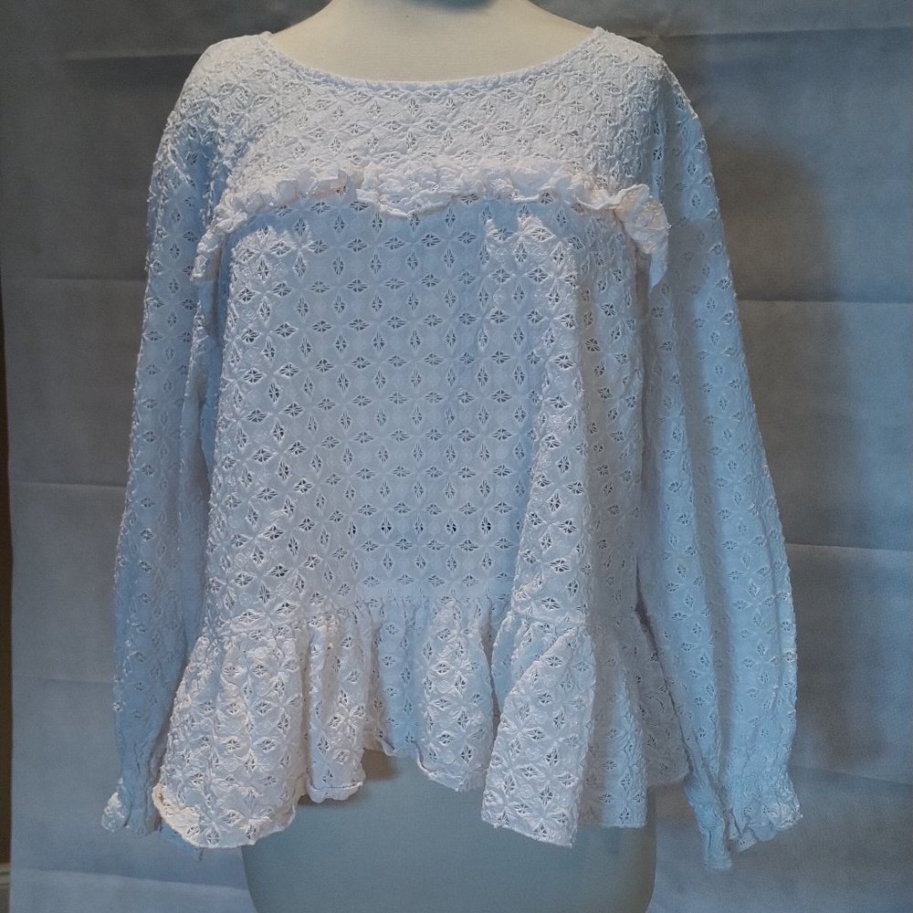 ELOQUII- Plus Size Lace Top